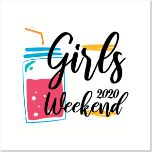 Girls Trip Cute Girls Weekend 2020 Mask Girls Trip 2020 Mask girls trip weekend Posters and Art